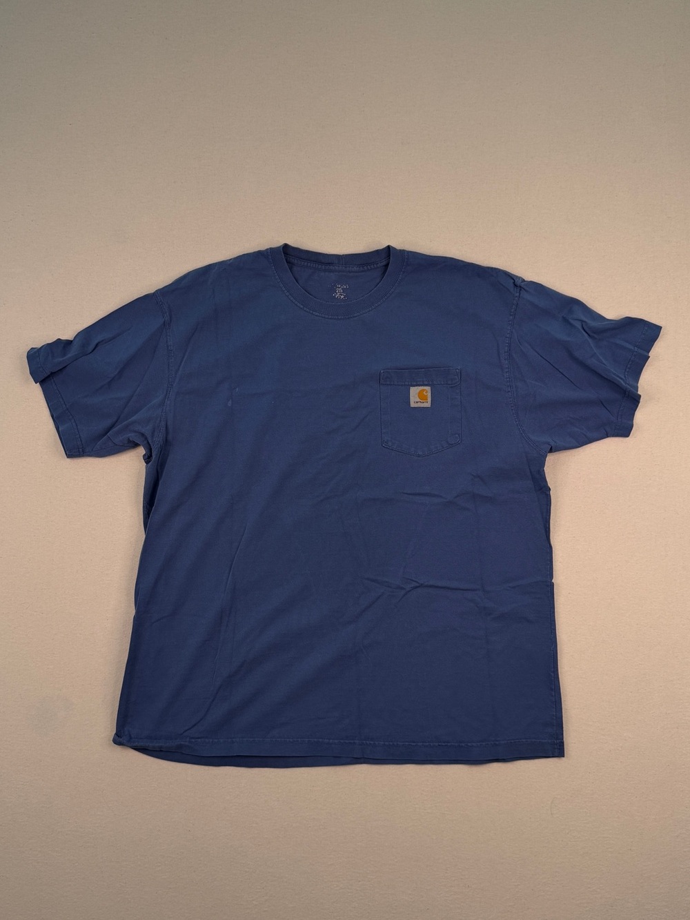 Carhartt Blue Pocket Tee XL Workwear Streetwear Minimal Essential